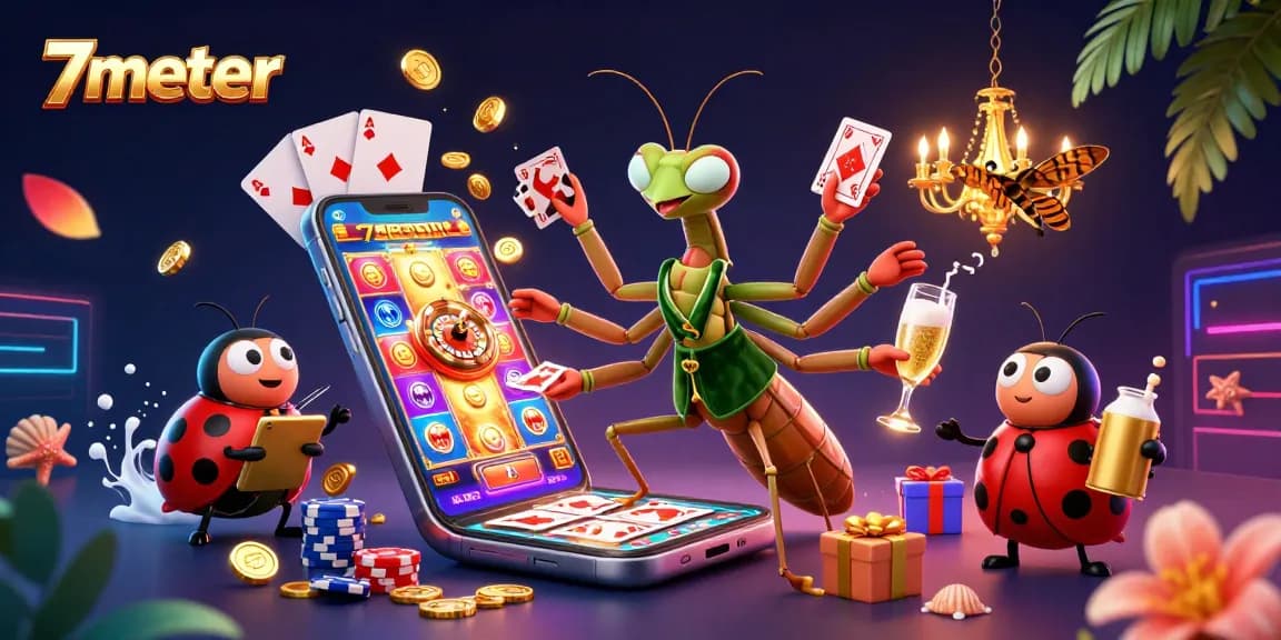 Engage the thrill of 7meter with a dynamic casino scene showcasing exciting gameplay elements.