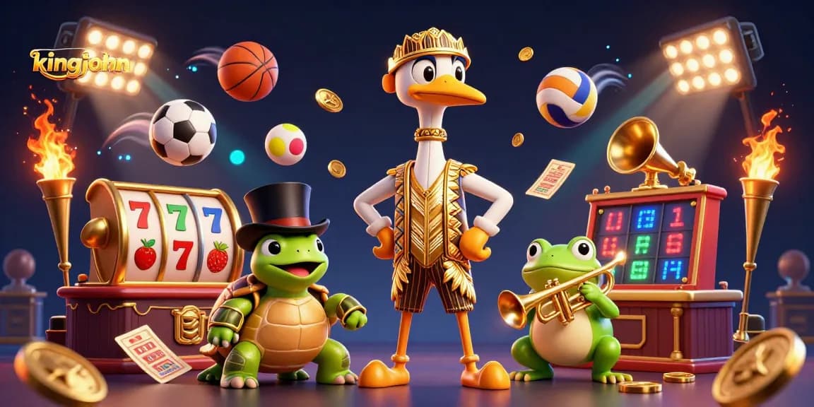Experience kingjohnnie casino thrills with vibrant 3D characters and dynamic gaming elements.