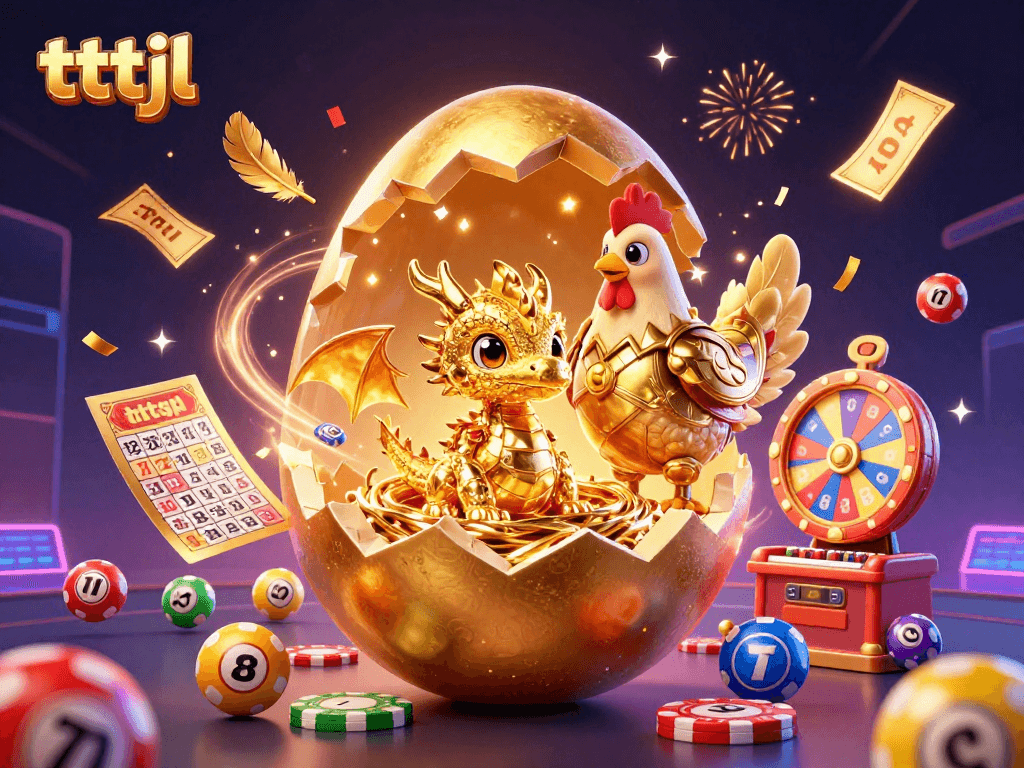 Experience thrilling excitement at tttjl with vibrant gaming elements and golden surprises.