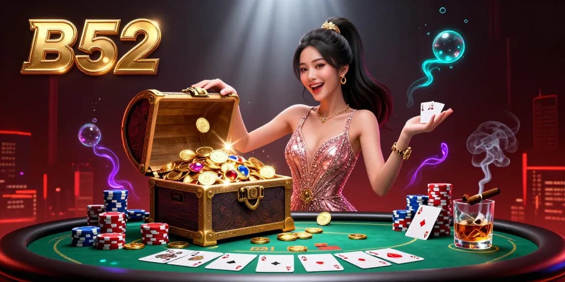 Bet on B52’s dazzling golden treasures with exciting poker gameplay elements and vibrant visuals.