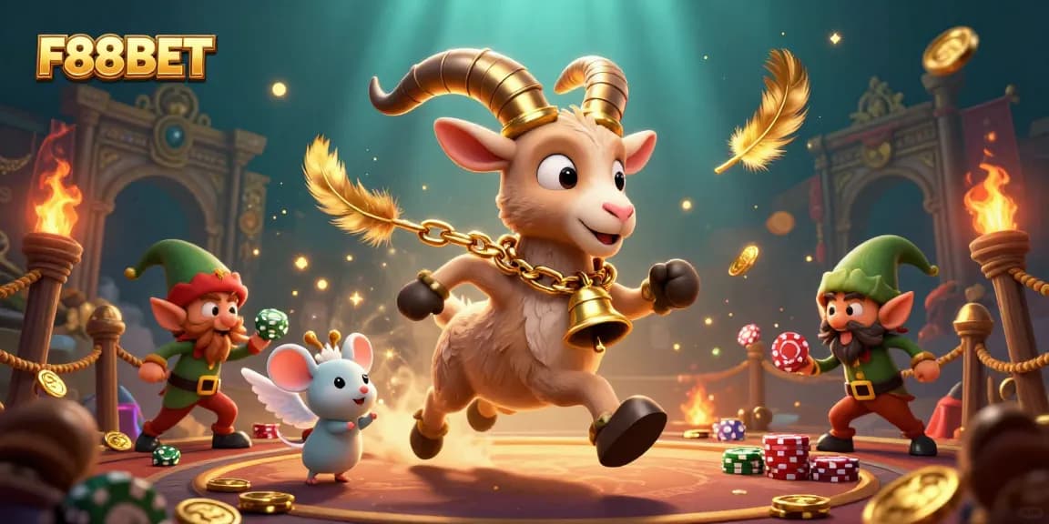 Experience thrilling play at F88BET with engaging characters in a vibrant, dynamic casino scene.