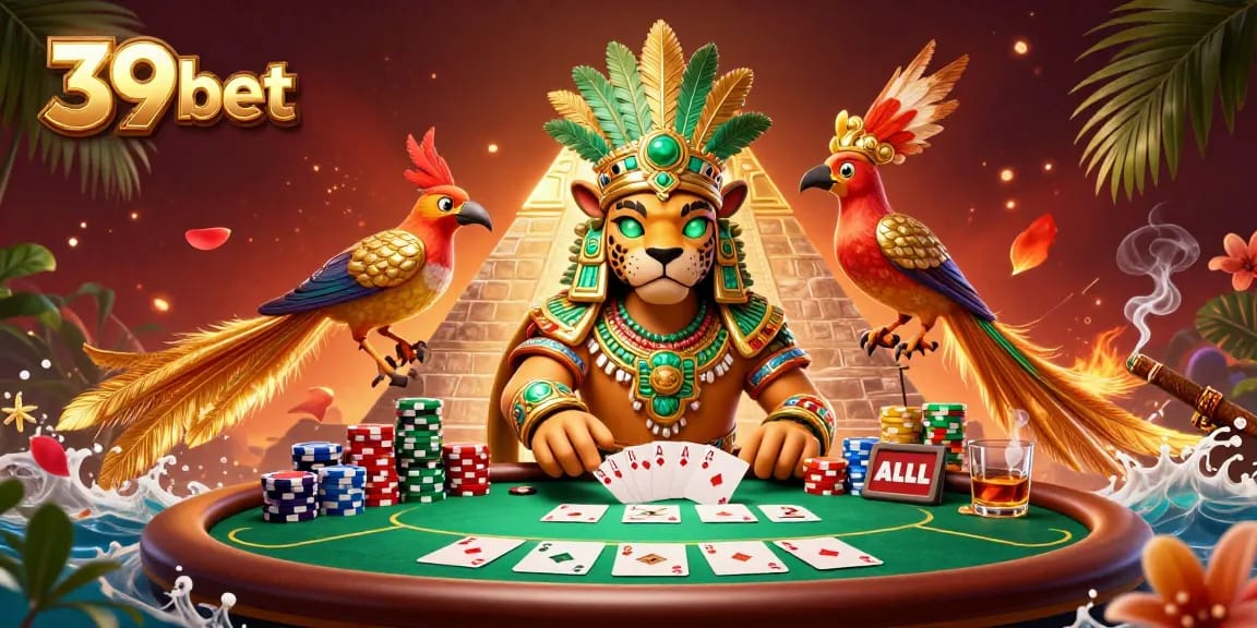 Experience the thrilling 39 bet action in this immersive casino scene with glowing characters and rich game elements.