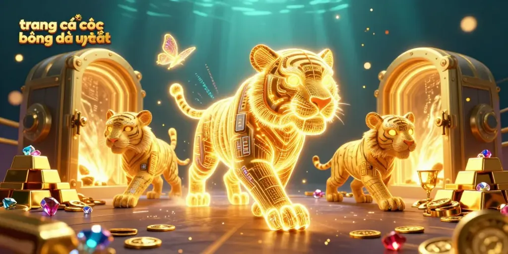 Cá cược bóng đá uy tín với hình ảnh sư tử vàng dữ dội tại sòng bạc ảo hấp dẫn