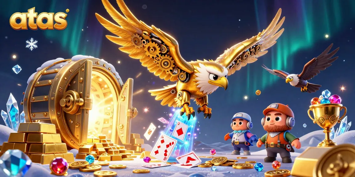 Experience thrilling gameplay at atas casino, featuring animated characters diving through holographic cards.