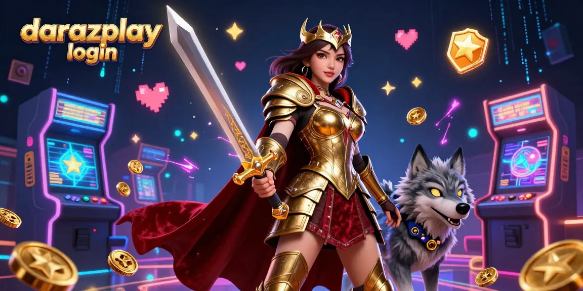 Access your account with darazplay login and enjoy thrilling casino games in an electrifying 3D illustration.
