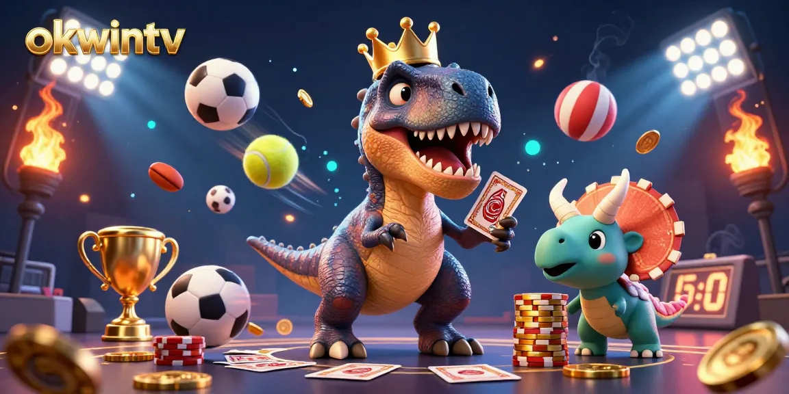 Experience thrilling betting moments on okwintv with vibrant cartoon characters breaking the casino excitement.