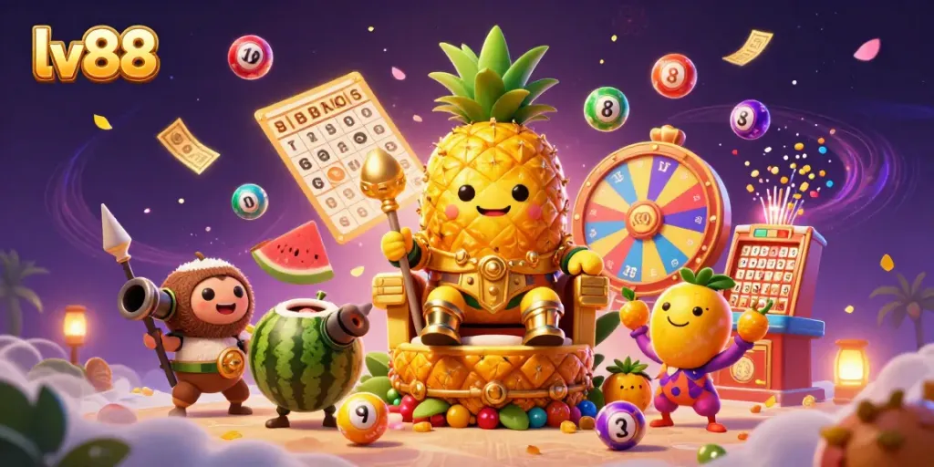 Engaging scene showcasing the lv88 casino with animated characters and vibrant elements promoting gaming excitement.