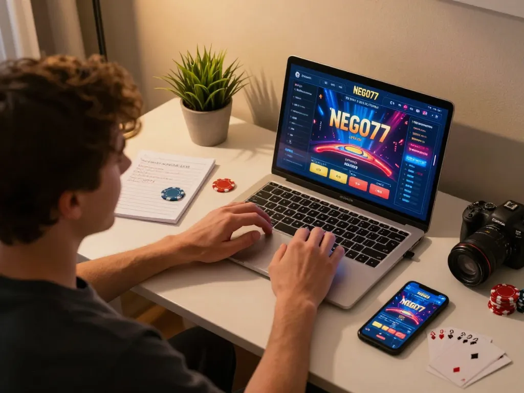 Experience the excitement of NEGO77 online gaming while using the link resmi for secure access.