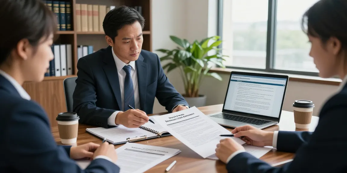 Attorney discussing merchant cash advance legal issues with a business owner in a professional office setting.