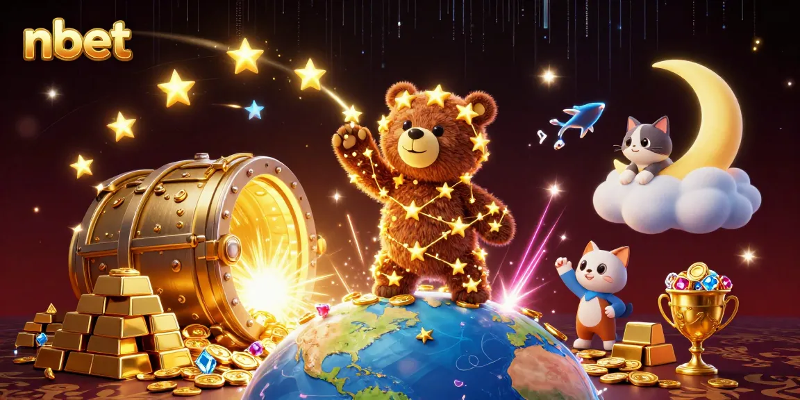 Engage with nbet's thrilling casino adventures featuring a constellation bear and treasure galore.