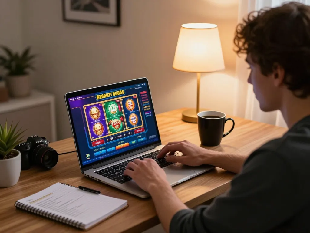 Play exciting slots on sun win platform from a cozy home office setup.