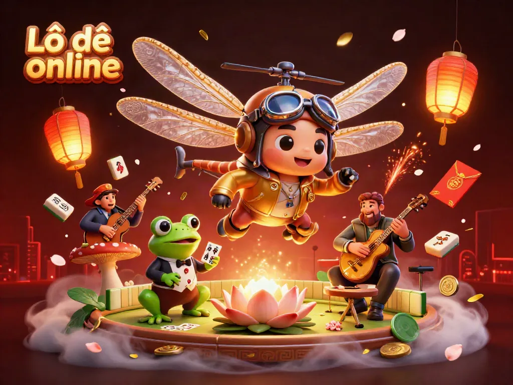 Engage in Lô đề online with vibrant casino character scenes and dynamic game elements.