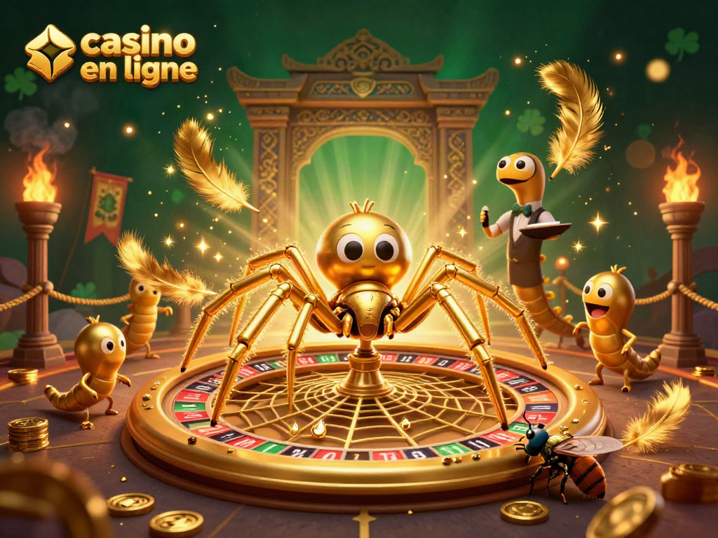 Jouez à casino en ligne avec une illustration colorée de jeux de casino.