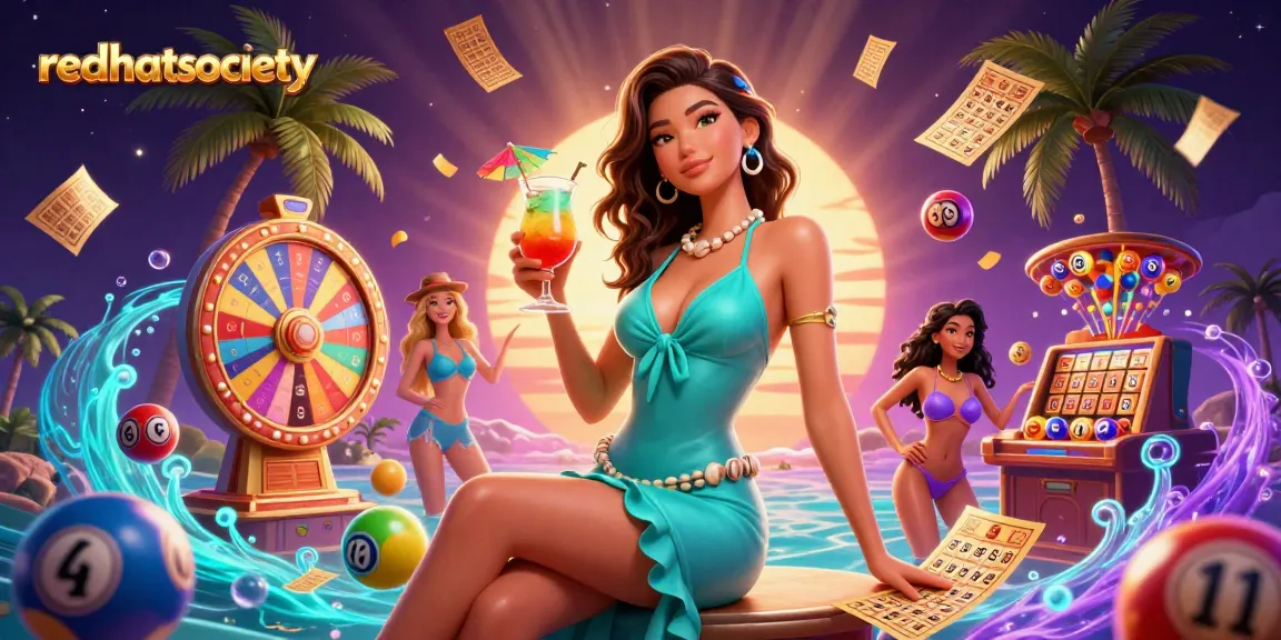 Experience the excitement of redhatsociety through vibrant casino-themed celebration illustration.
