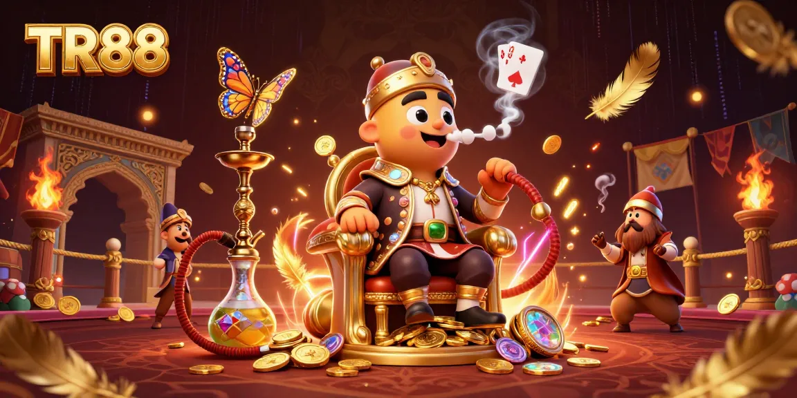 Experience TR88's thrilling online gaming platform through engaging visuals of gaming elements.