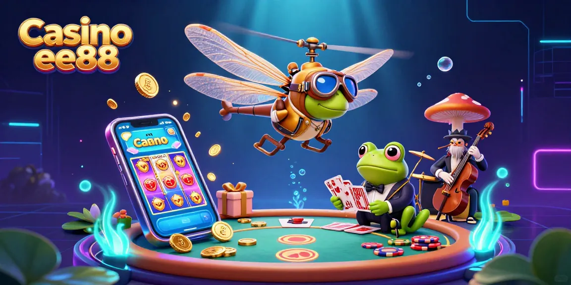 Experience the excitement of Casino ee88 with vibrant slots and engaging gameplay illustrations!