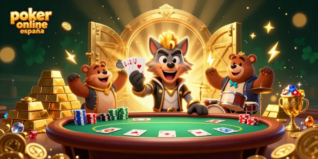 Juega al póker online en España y celebra con grandes premios mientras disfrutas de la emoción del juego.