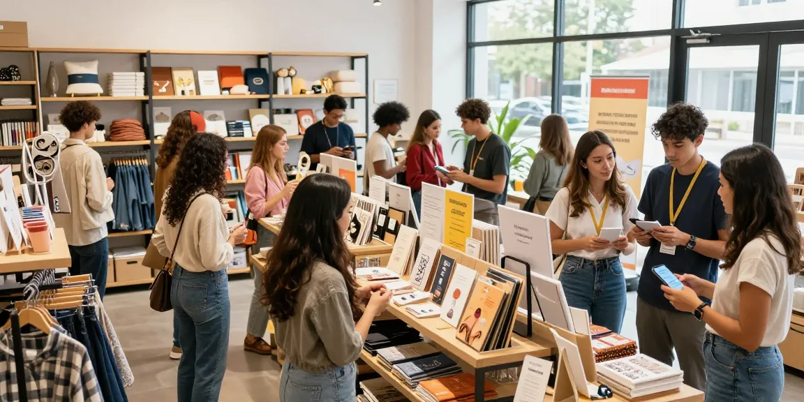 Excited customers engaged in shopping and exploring rokok88 slot products in a modern retail environment.