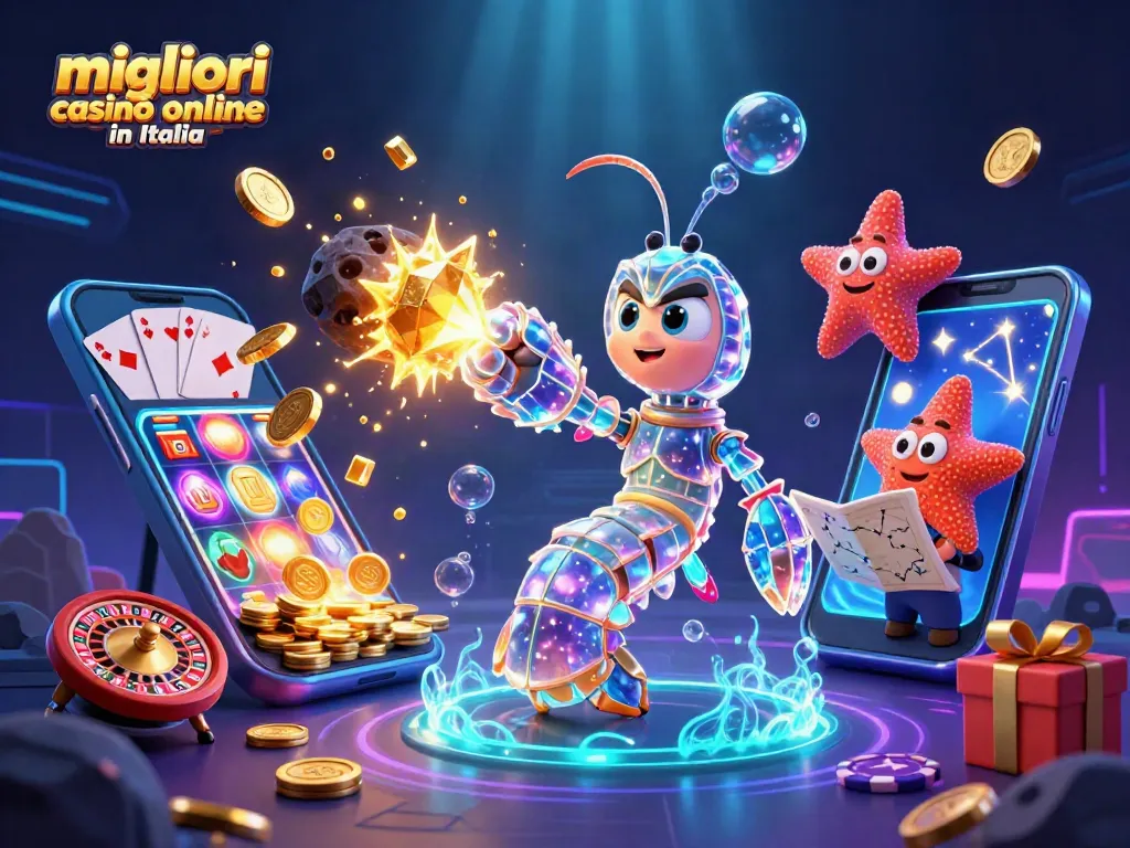 I migliori casinò online in Italia presentano un galattico camaleonte dei giochi che esplode in gemme dorate.