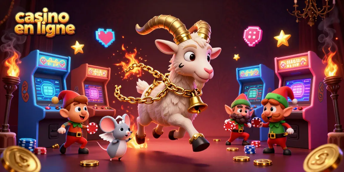Jouez à des jeux de casino en ligne avec une illustration dynamique mettant en scène des personnages festifs.