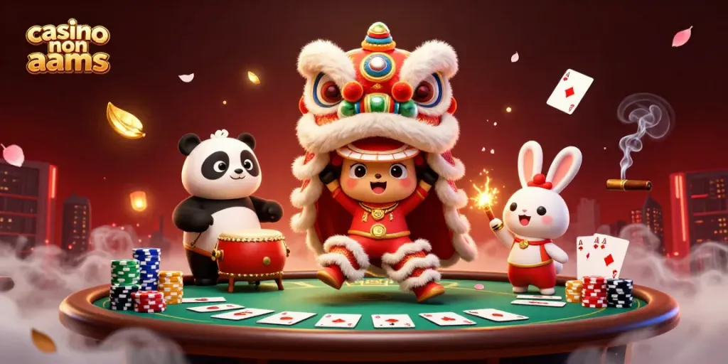 Scopri il mondo dei casino non AAMS con un'illustrazione vivace e accattivante.