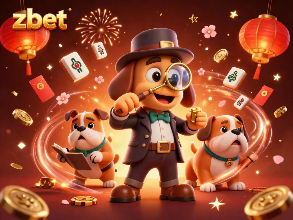 Join the adventure with zbet's 3D cartoon detective as he uncovers gaming treasures!