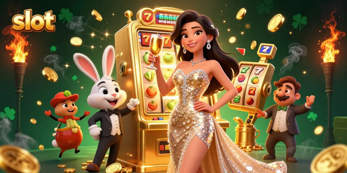 Rasakan aksi slot yang mendebarkan di tengah adegan jackpot yang menakjubkan dengan elemen dinamis dan karakter yang hidup.