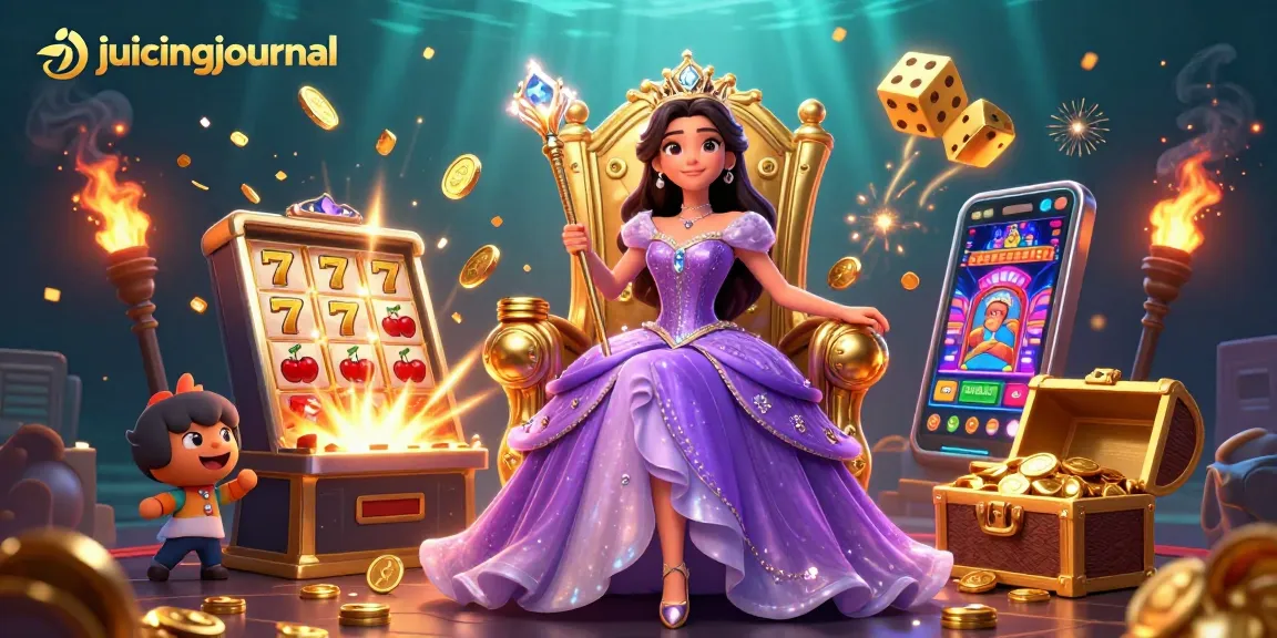 Engage in thrilling gambling adventures with juicingjournal, showcasing vibrant slots and sparkling treasures.