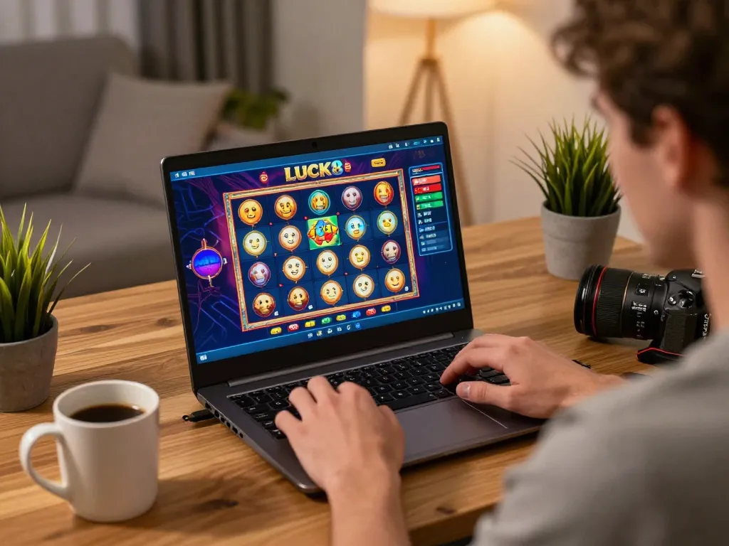 Người chơi LUCK8 tham gia vào trò chơi casino trực tuyến hấp dẫn trong không gian ấm cúng tại nhà
