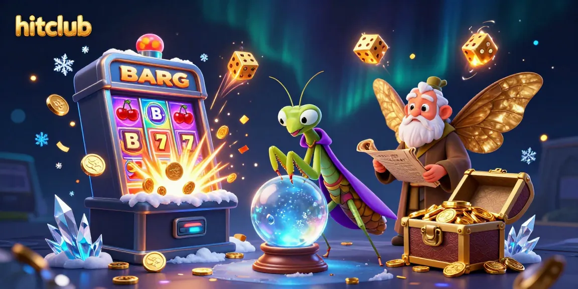 Hitclub gaming scene featuring a fortune teller and a librarian in a colorful casino environment.