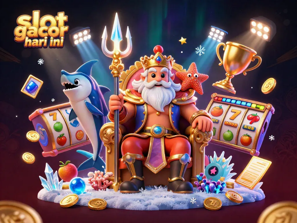 Experience the thrill of slot gacor hari ini with vibrant 3D characters in an engaging casino-themed scene.