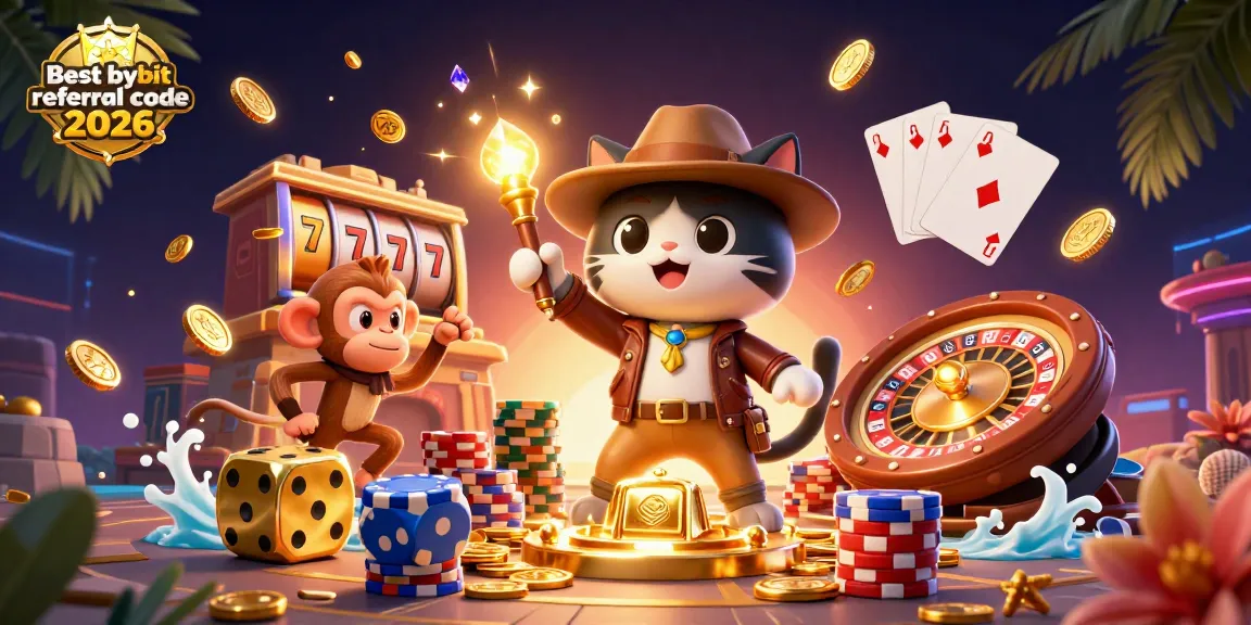 Engage with the Best bybit referral code 2026 while discovering treasures in a vibrant casino-themed adventure.