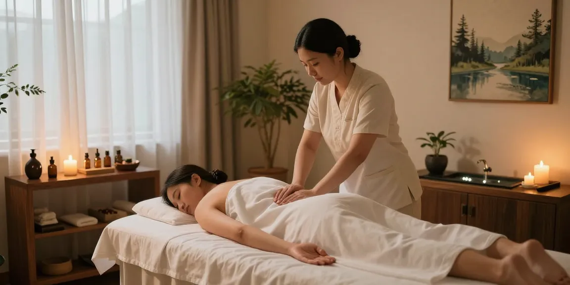 하남출장안마 therapeutic massage session in a peaceful spa setting promoting relaxation and wellness.
