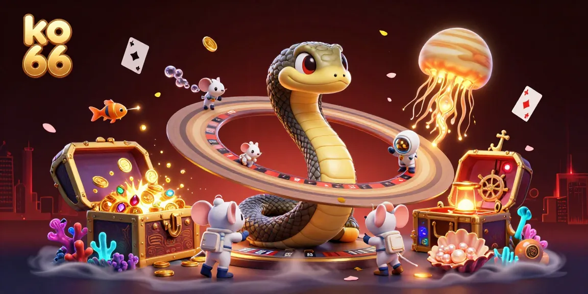 Engage in thrilling bets at ko 66 with a cosmic roulette featuring an astronaut mice in the galaxy.