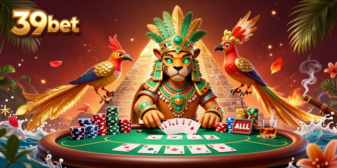 Experience the thrilling 39 bet action in this immersive casino scene with glowing characters and rich game elements.