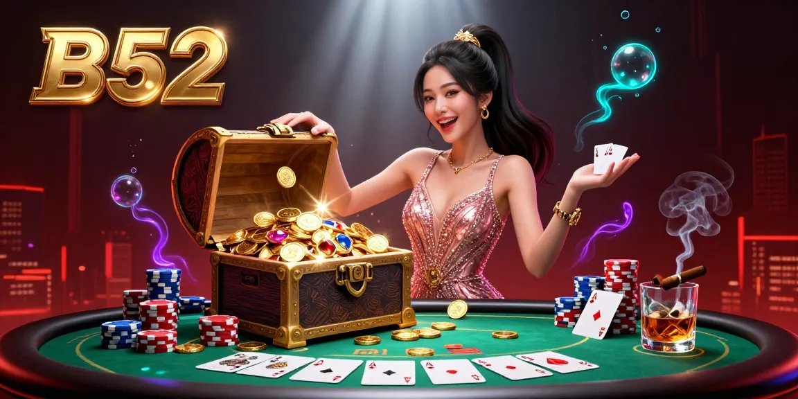 Bet on B52’s dazzling golden treasures with exciting poker gameplay elements and vibrant visuals.
