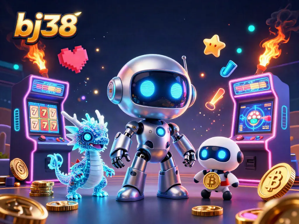 Experience the excitement of bj38 with our vibrant online casino scene featuring thrilling jackpots, neon visuals, and engaging gameplay.