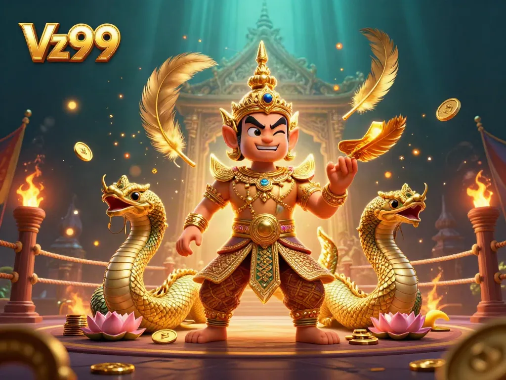 Experience winning strategies at Vz99 through engaging casino dynamics in this vibrant illustration.