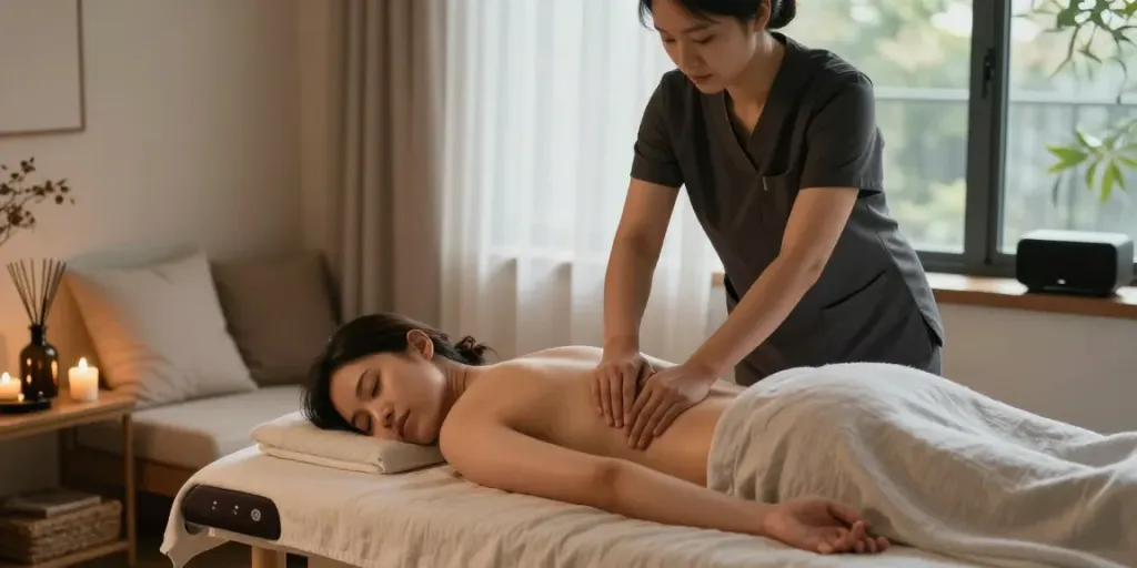 Experience the ultimate 마포출장안마 with a massage session in a serene home.