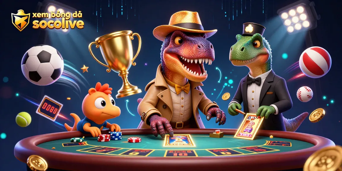 xem bóng đá socolive for thrilling live matches with dynamic sports balls and energetic characters.