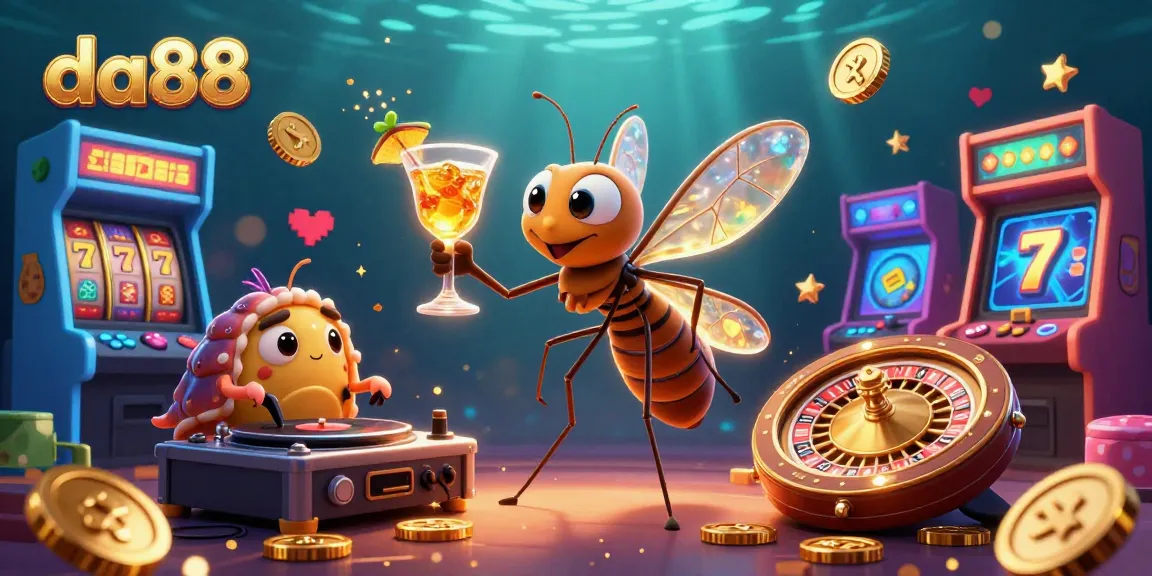 Experience the lively da88 casino scene featuring interactive gaming elements and vibrant characters.