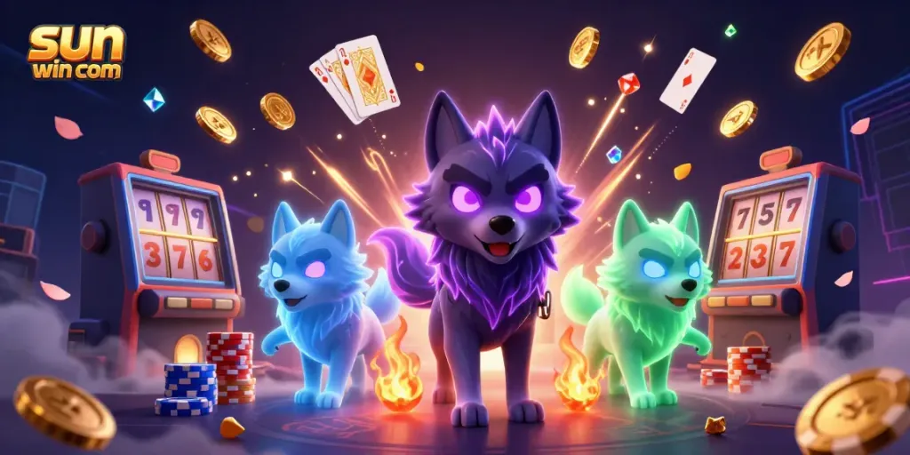 Experience thrilling gameplay with sun win com's vibrant casino scene featuring animated characters and exciting game elements.