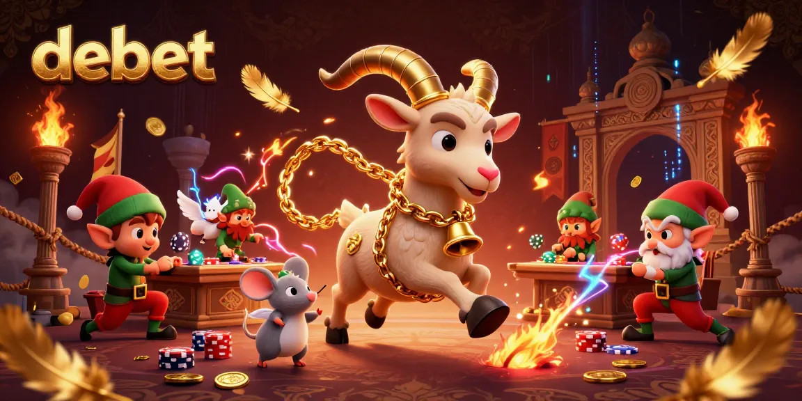 Experience debet in a vibrant casino scene with Krampus, an angel mouse, and gremlins stealing chips.